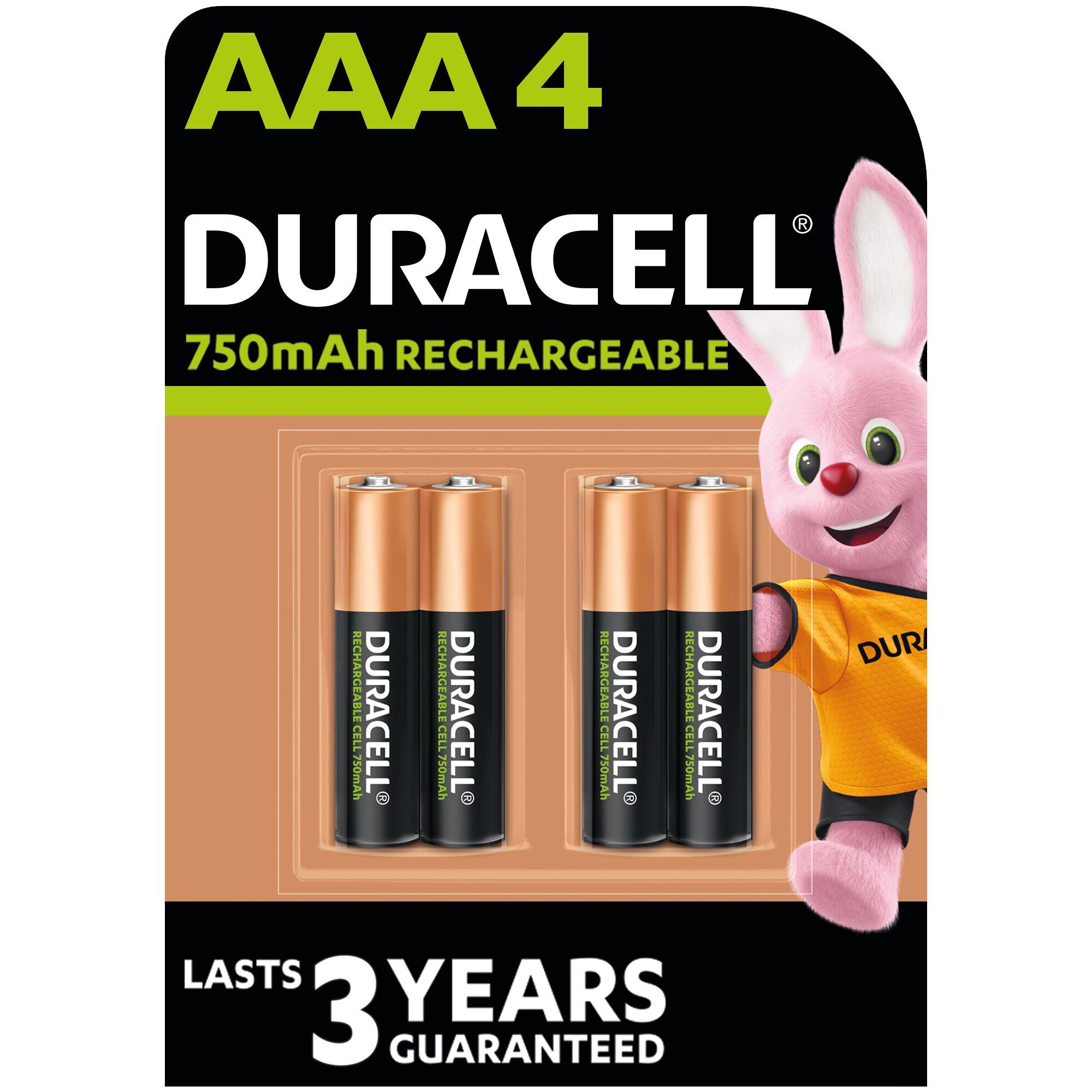 Батарейки типу ААА Duracell Recharge AAA 750 mAh 4 шт. (5000394045019)