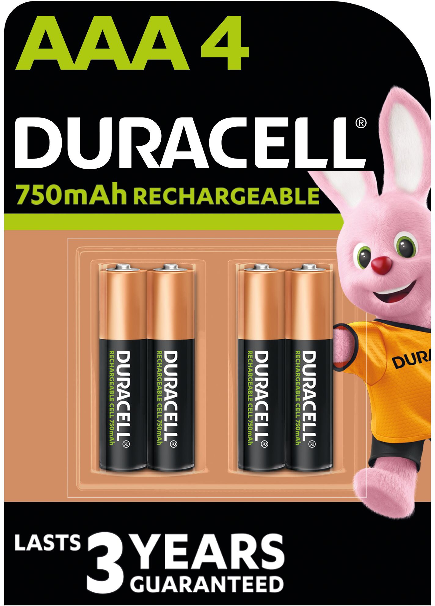 Батарейки типу ААА Duracell Recharge AAA 750 mAh 4 шт.