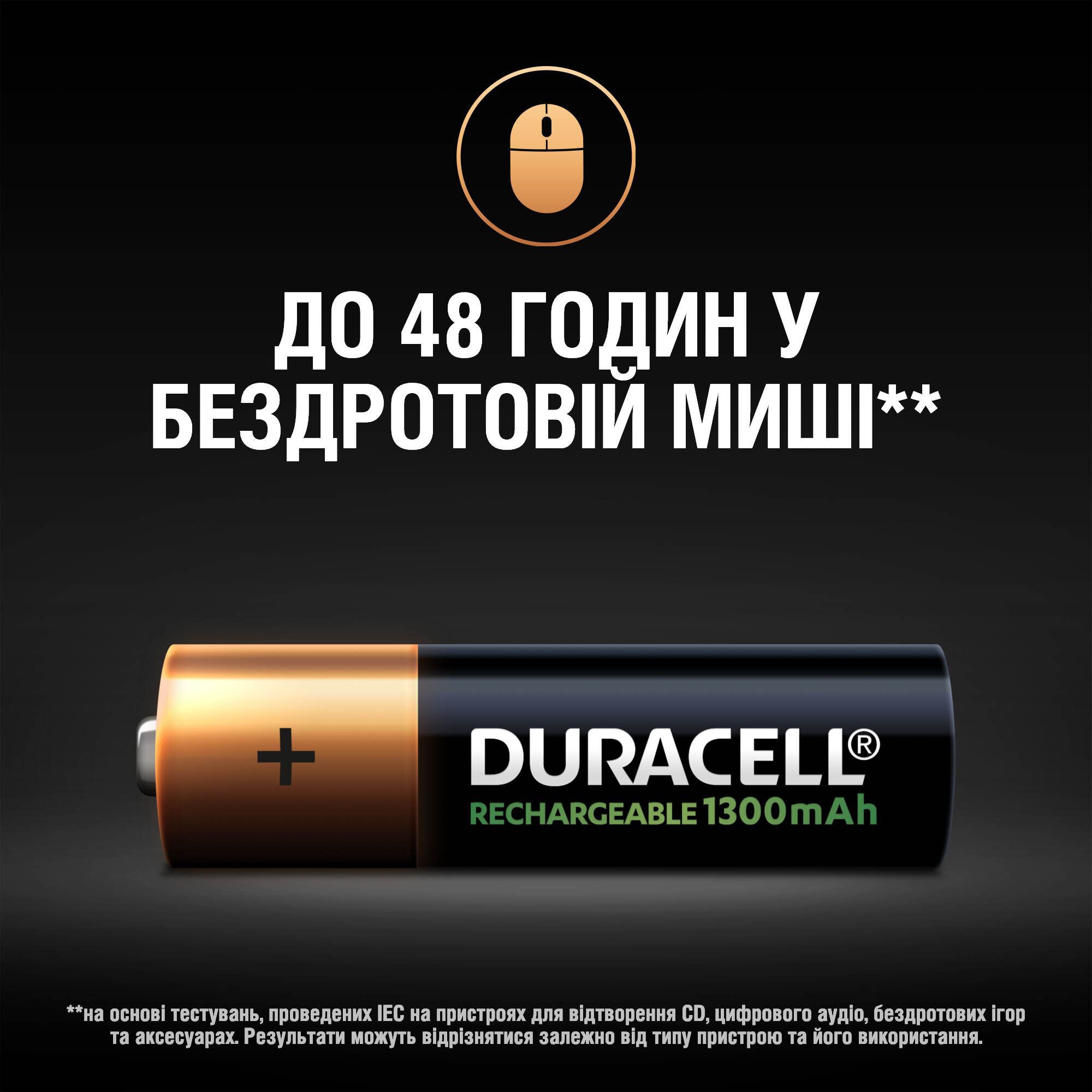 Акумулятор Duracell Recharge AA 1300 mAh 4 шт. відгуки - зображення 5