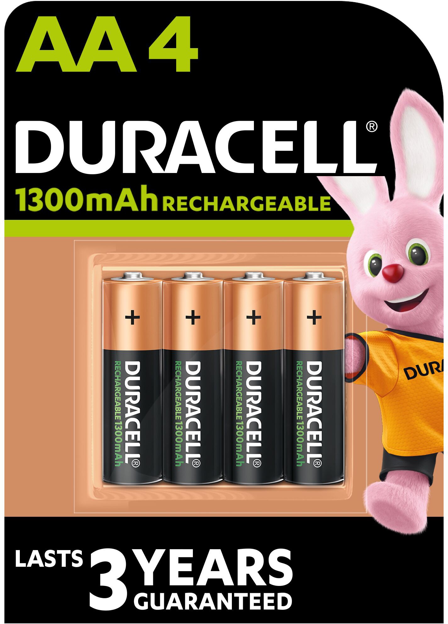 Аккумуляторы AA Duracell Recharge AA 1300 mAh 4 шт.