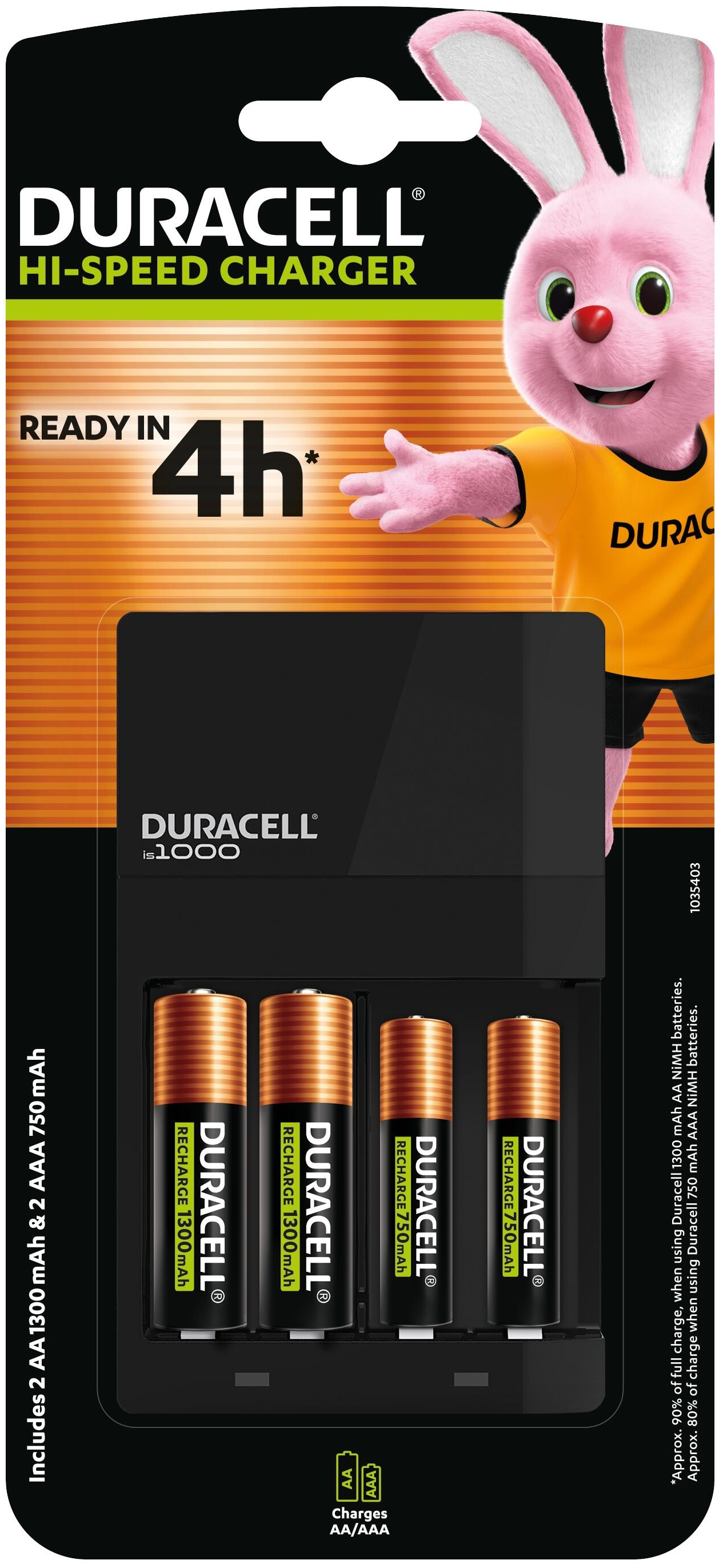 Duracell CEF 14+2 AA 1300mAh+2 AAA 750mAh (5000394114500)
