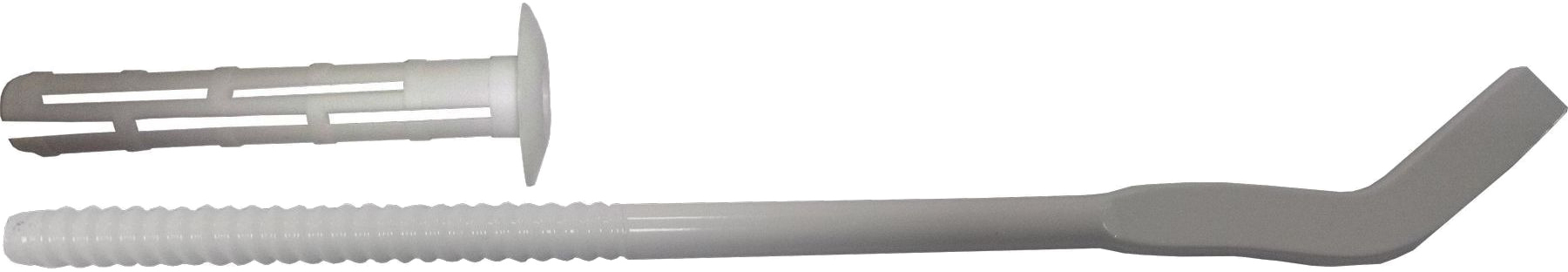 Кронштейн секционного радиатора Cristal NS-1011A штырьковый белый ПВХ с дюбелем ф9х245мм (кратно 2) в интернет-магазине, главное фото
