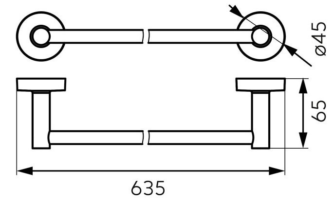 Ferro Mephisto (6828) Габаритні розміри