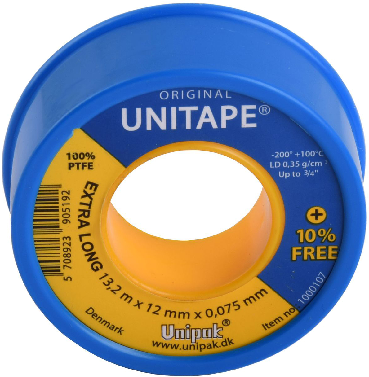 Фум стрічка тефлонова Unipak Unitape (13,2 х12 х0,075)