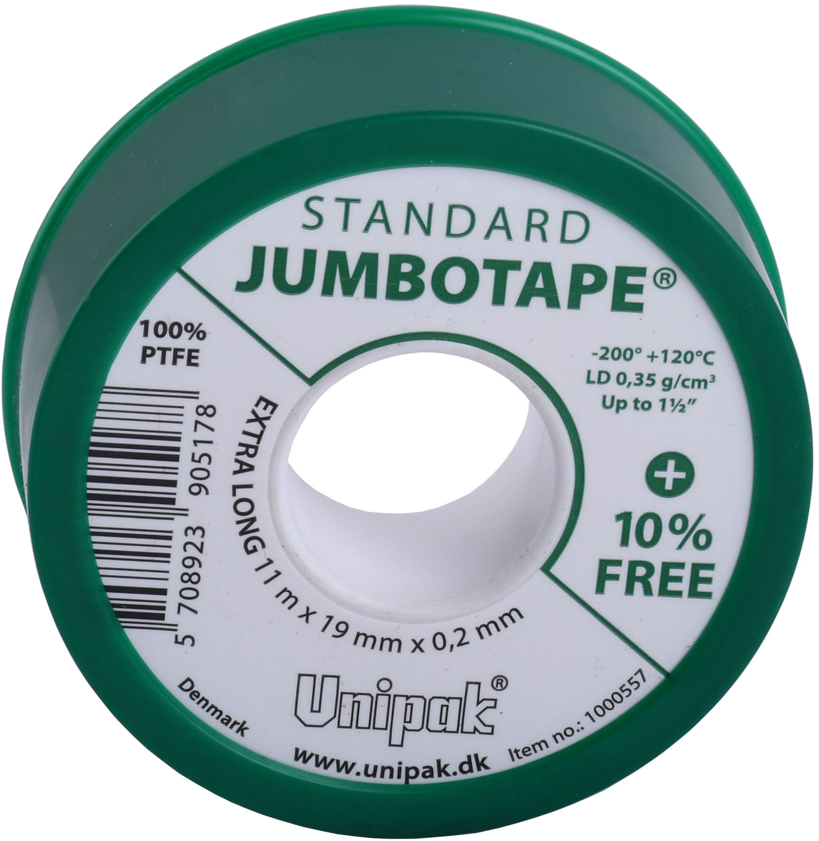 Фум лента тефлоновая Unipak Jumbotape standard  (11 х19 х0,2)