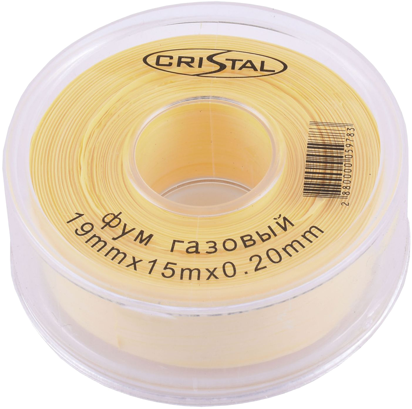 Купить фум лента тефлоновая Cristal Profi S-1204 (19*15*0,20), газовая в Житомире