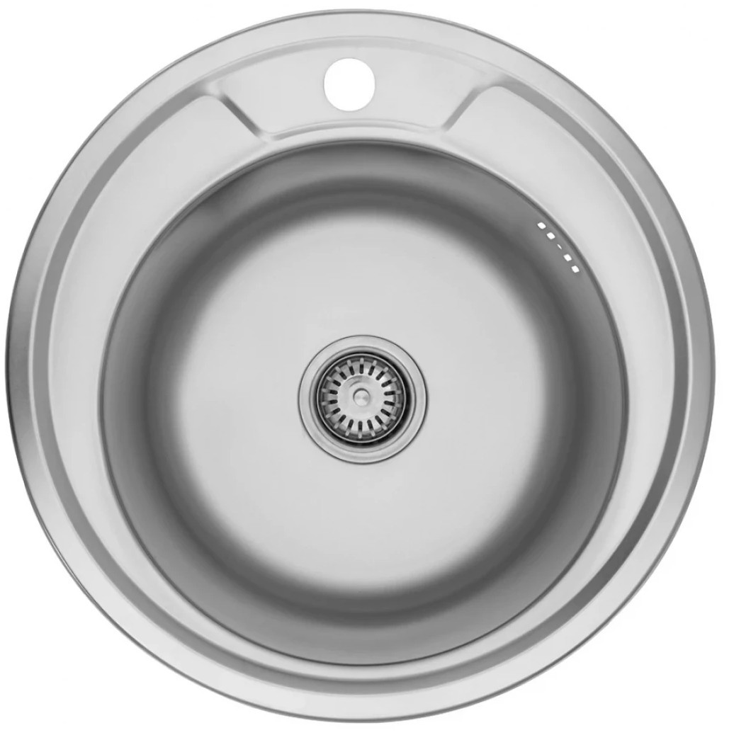 Кухонна мийка Kroner KRP Satin - 490 (0,8 мм) в Ужгороді