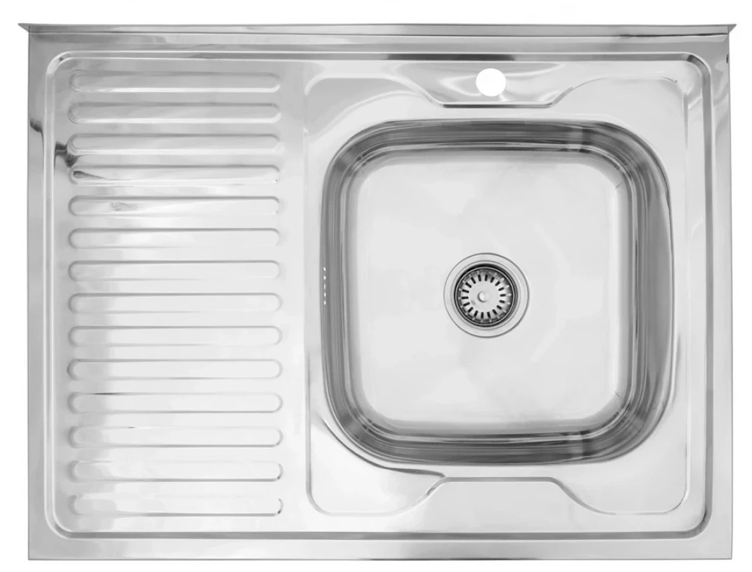Кухонна мийка Kroner KRP Polierte - 6080R (0,6 мм)