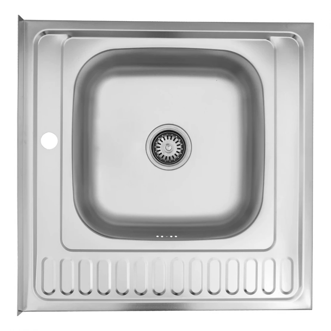 Кухонна мийка Kroner KRP Satin - 6060R (0,6 мм)