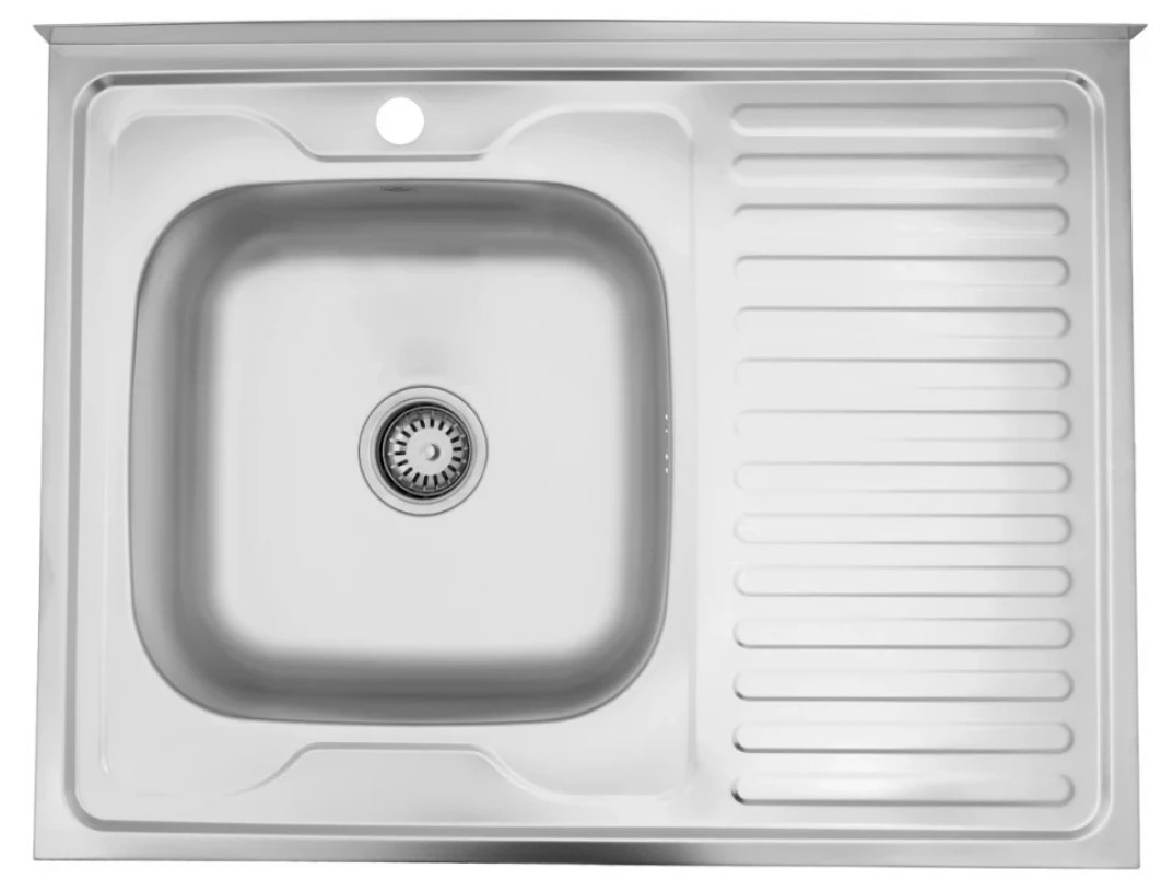 Кухонна мийка Kroner KRP Satin - 6080L (0,6 мм)