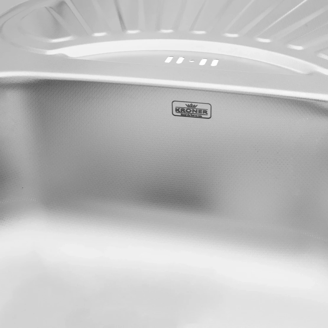 Кухонна мийка Kroner KRP Dekor - 7549 (0,8 мм) відгуки - зображення 5