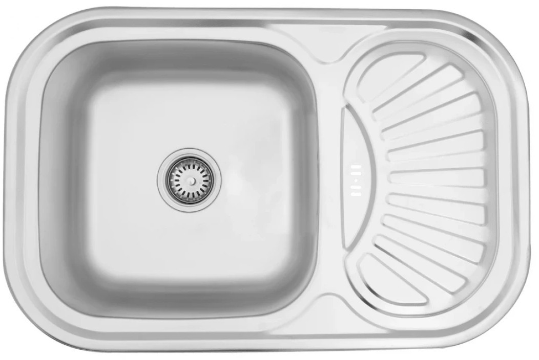 Кухонна мийка Kroner KRP Dekor - 7549 (0,8 мм) в інтернет-магазині, головне фото