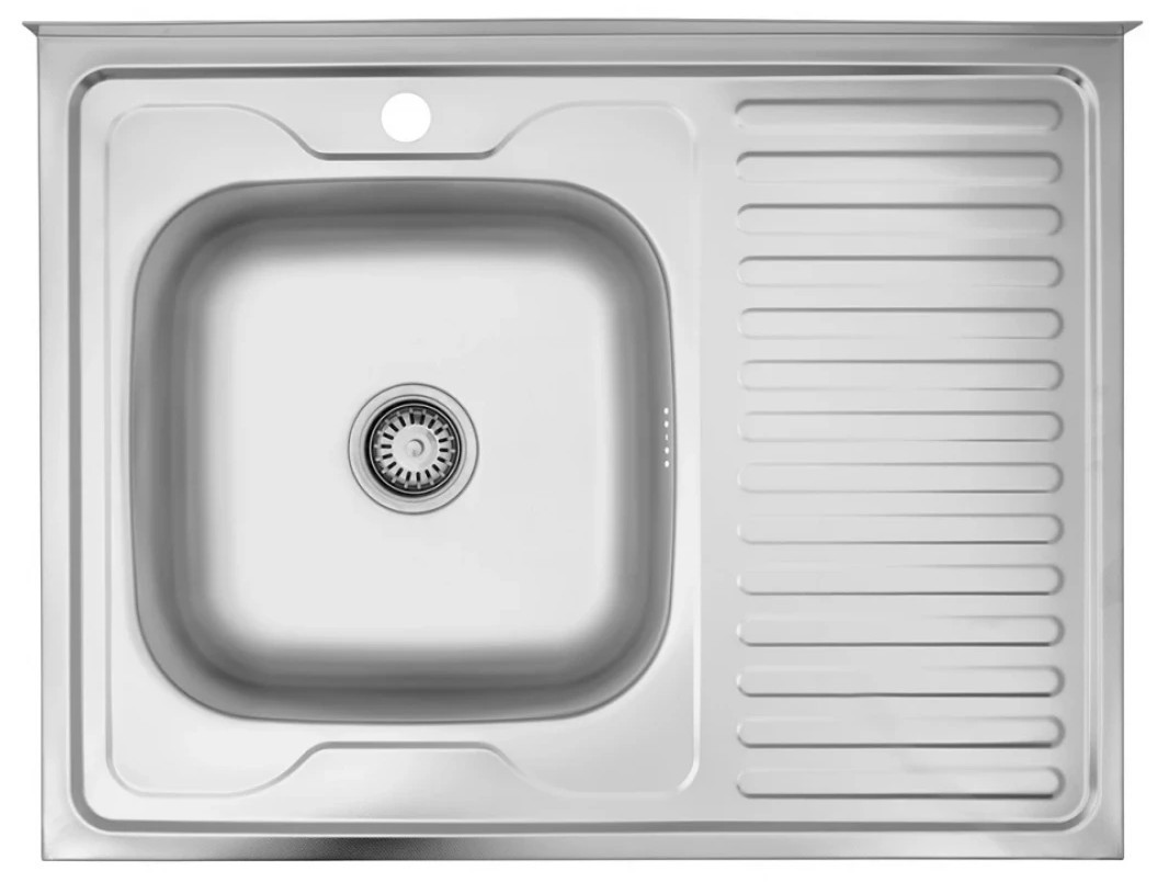 Кухонна мийка Kroner KRP Dekor - 6080L (0,6 мм)