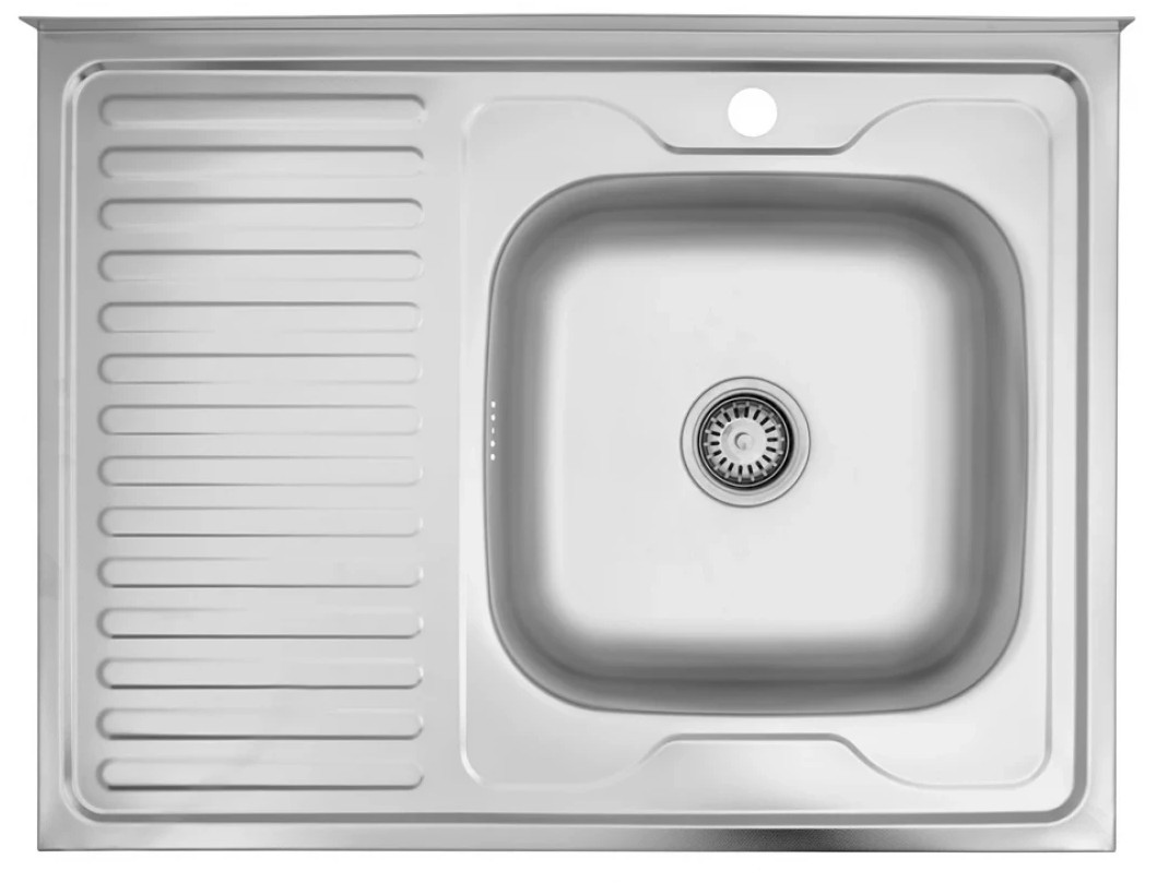Кухонна мийка Kroner KRP Dekor - 6080R (0,6 мм)