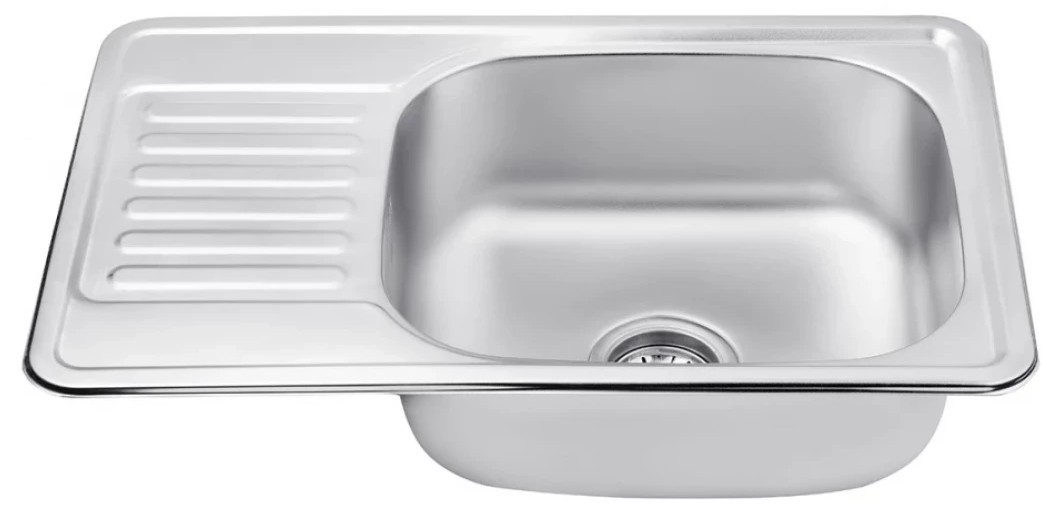 Кухонна мийка Kroner KRP Satin - 6642 (0,8 мм) ціна 1677.00 грн - фотографія 2