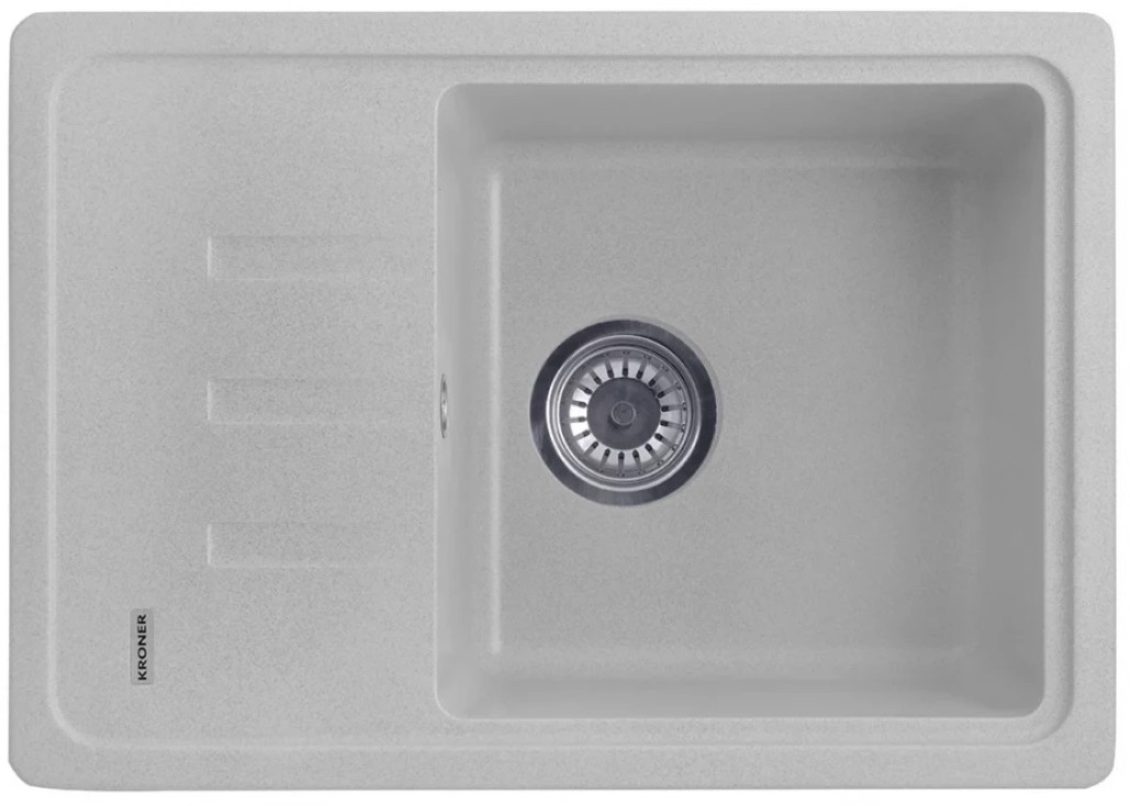 Кухонна мийка Kroner KRP Komposit GRA — 6243 в інтернет-магазині, головне фото