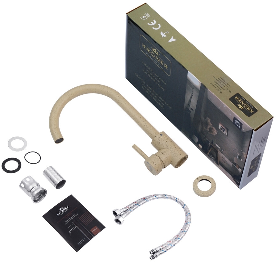 Смеситель Kroner KRP Edelstahl Klassisch - MAR035 обзор - фото 8