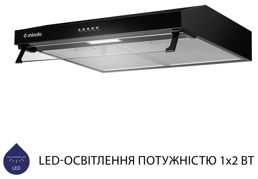 в продаже Кухонная вытяжка Minola HPL 614 BL - фото 3