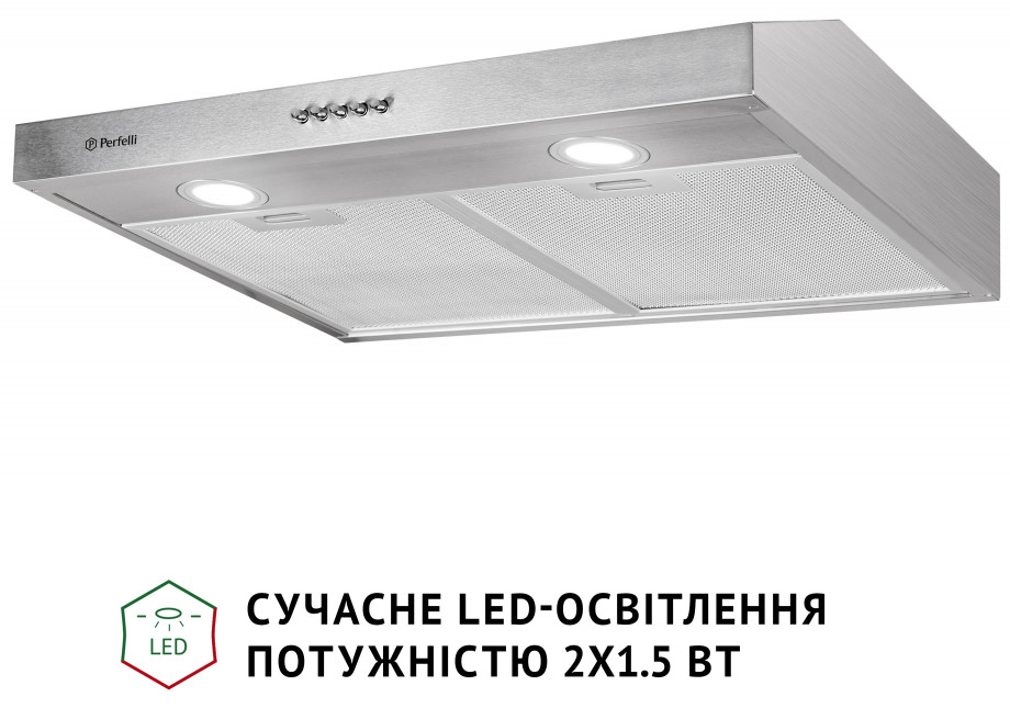 Кухонная вытяжка Perfelli PL 6002 I LED цена 2417.00 грн - фотография 2
