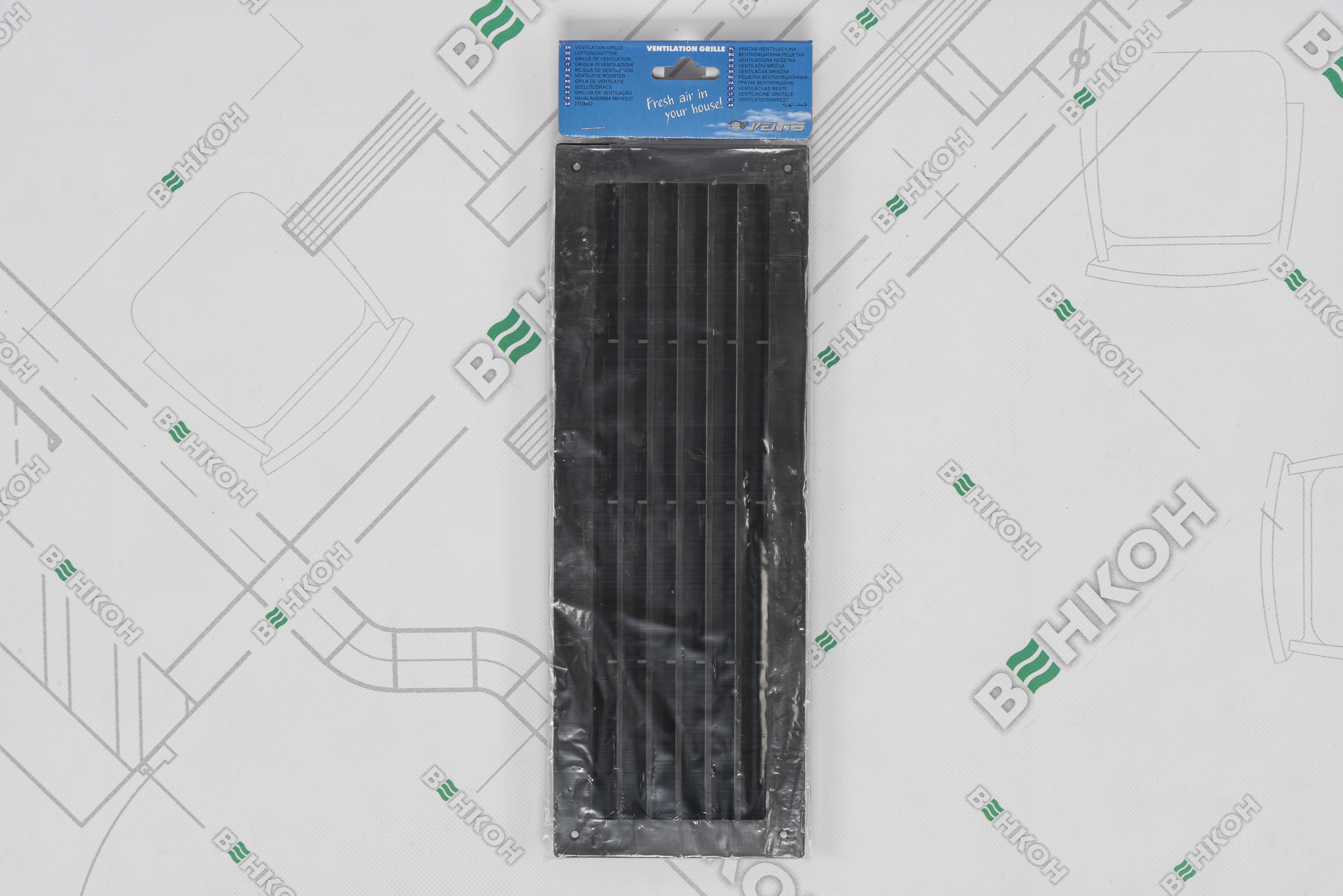 Решітка вентиляційна Вентс МВ 350 чорна відгуки - зображення 5