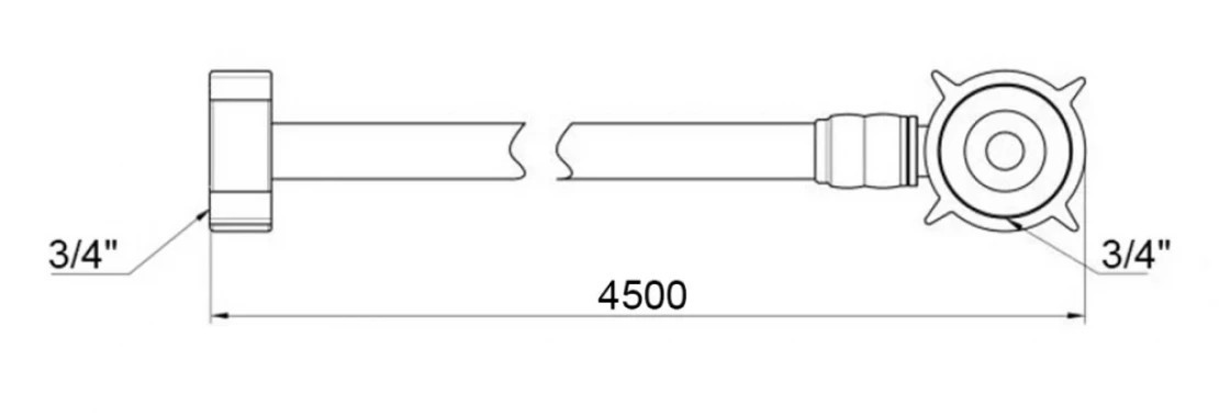 Kroner KRM - 450 см 3/4" ВВ Габаритные размеры