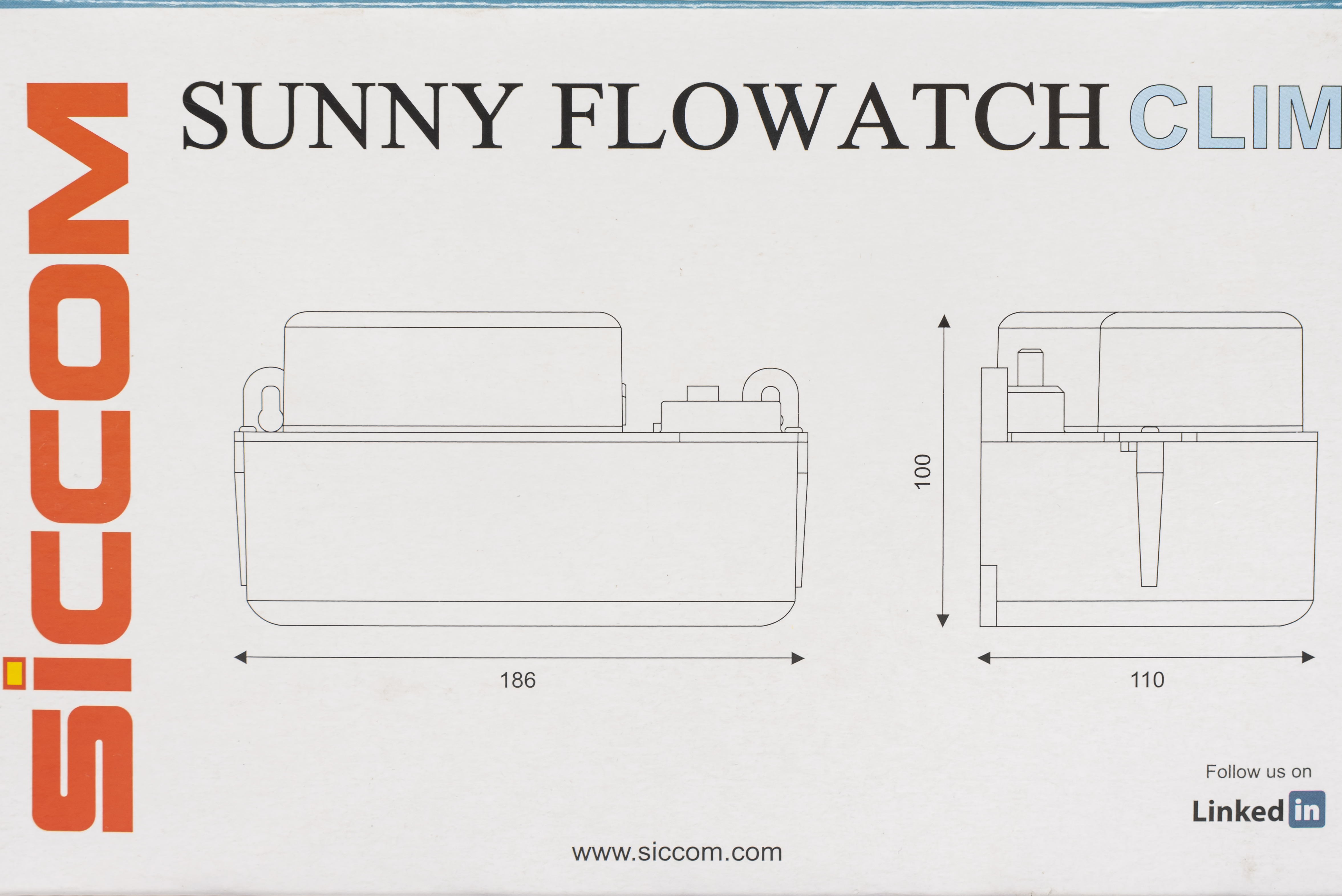 Дренажний насос Siccom Sunny Flowatch Clim огляд - фото 8