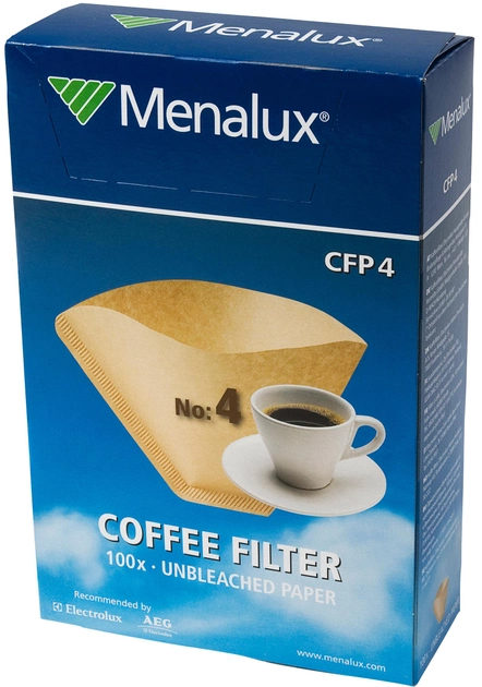 Відгуки фільтри для кавоварок Menalux CFP 4 100 шт.