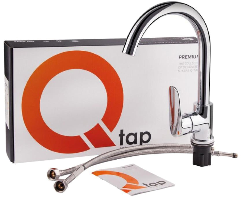 в продаже Смесители для кухонной мойки Q-Tap Linea QTLINCRM007F Chrome - фото 3