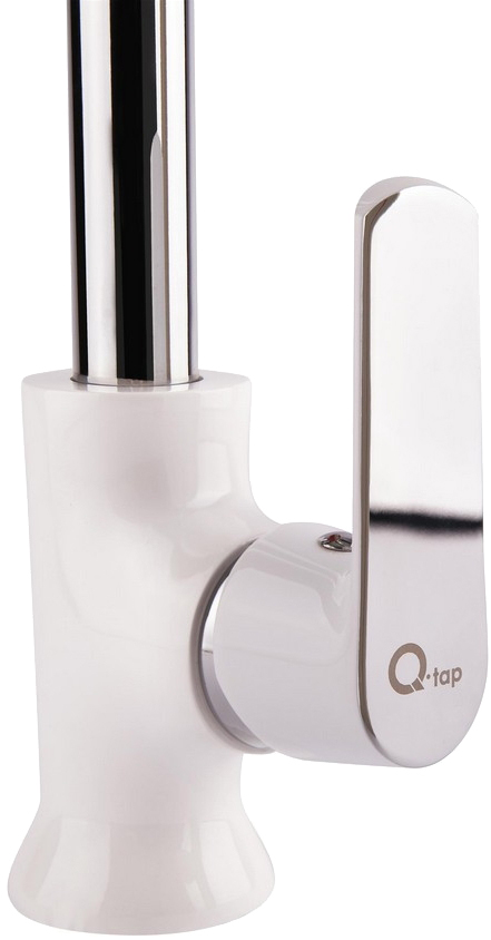 в продаже Смесители для кухонной мойки Q-Tap Fresh QTFREWCR007F Chrome/White - фото 3