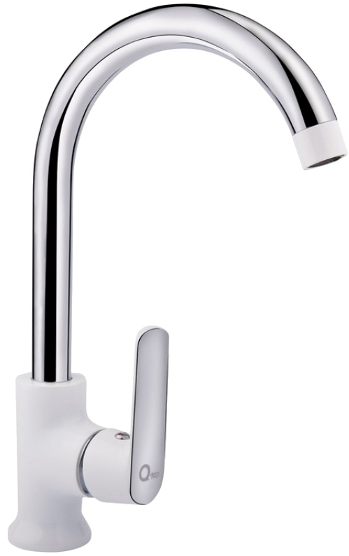 Змішувачі для кухонної мийки Q-Tap Fresh QTFREWCR007F Chrome/White