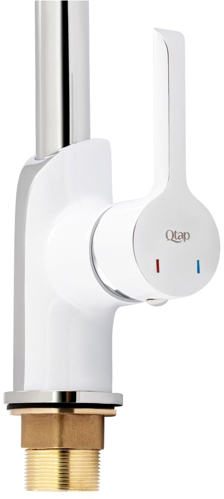 в продажу Змішувачі для кухонної мийки Q-Tap Grand QTGRAWCR007F Chrome/White - фото 3