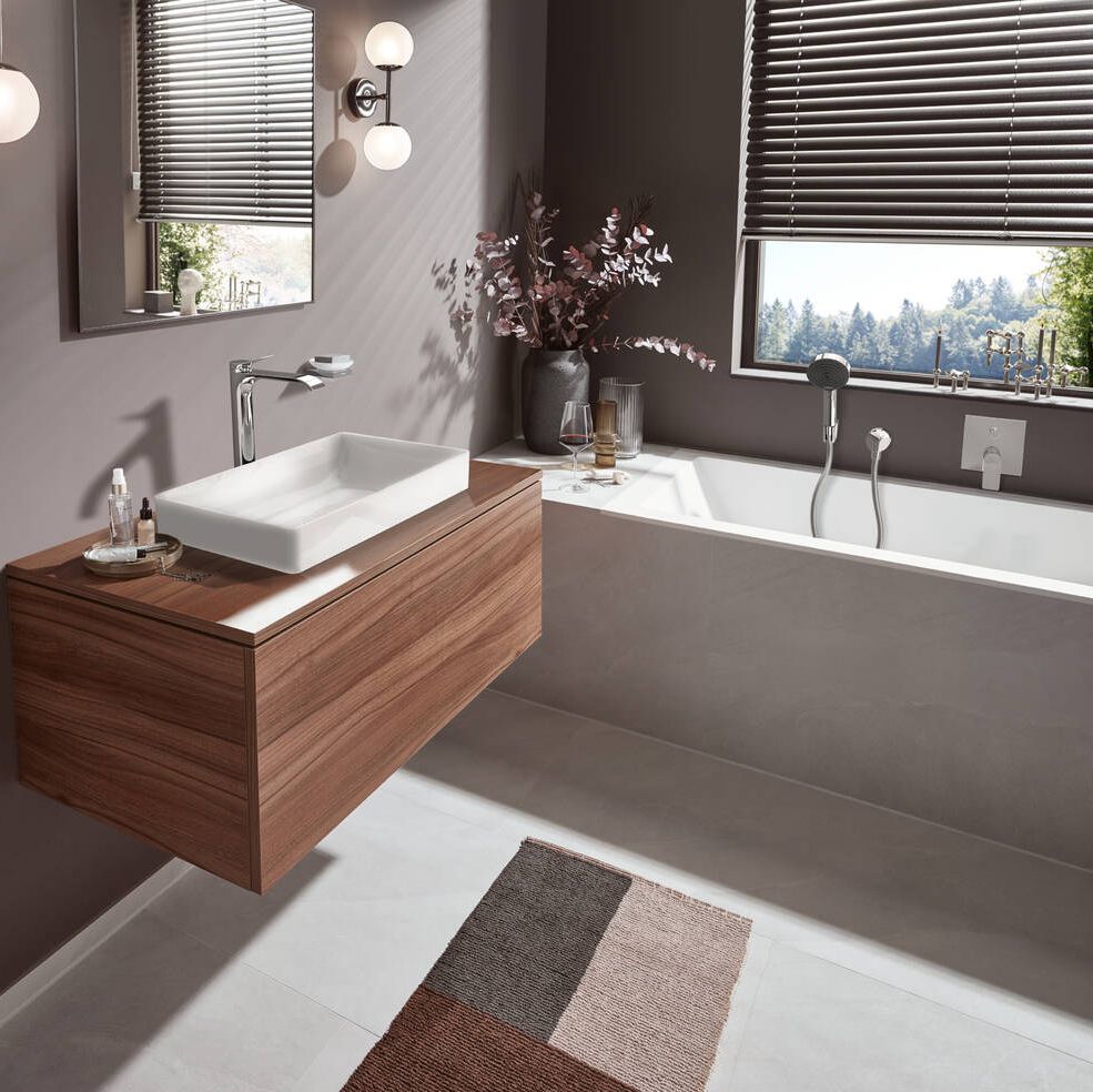 Смеситель для ванны Hansgrohe Vivenis 75415000 цена 7430 грн - фотография 2