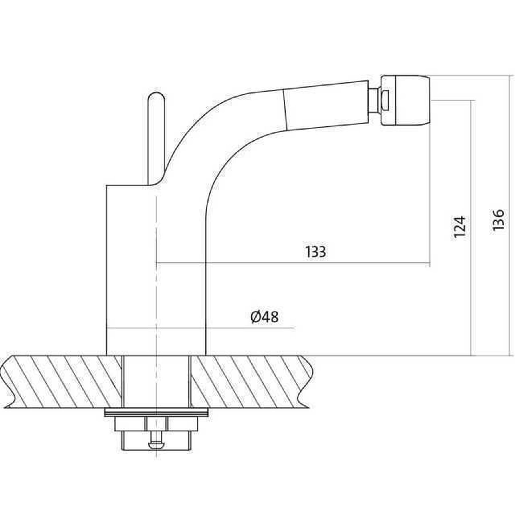 Cersanit Luvio S951-017 Габаритные размеры