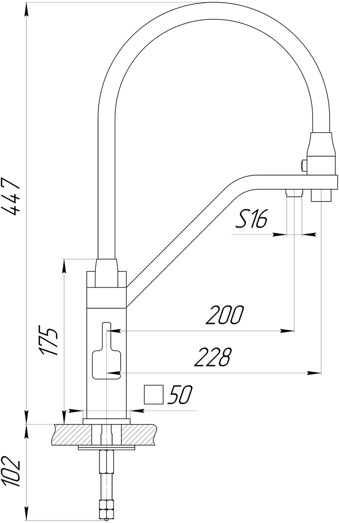 Globus Lux Lazer GLLR-0900-11-01 Габаритні розміри