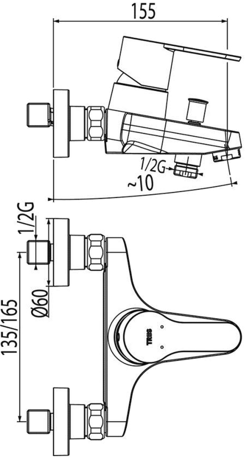 Tres BM 139170 Габаритные размеры