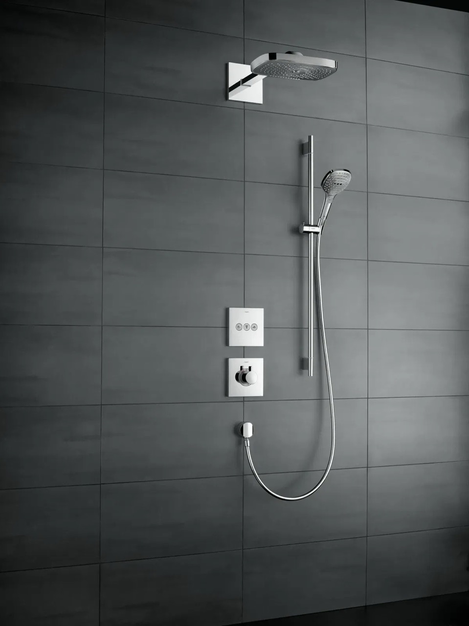 Змішувач із термостатом Hansgrohe ShowerSelect Highfow 15760670 ціна 38832 грн - фотографія 2