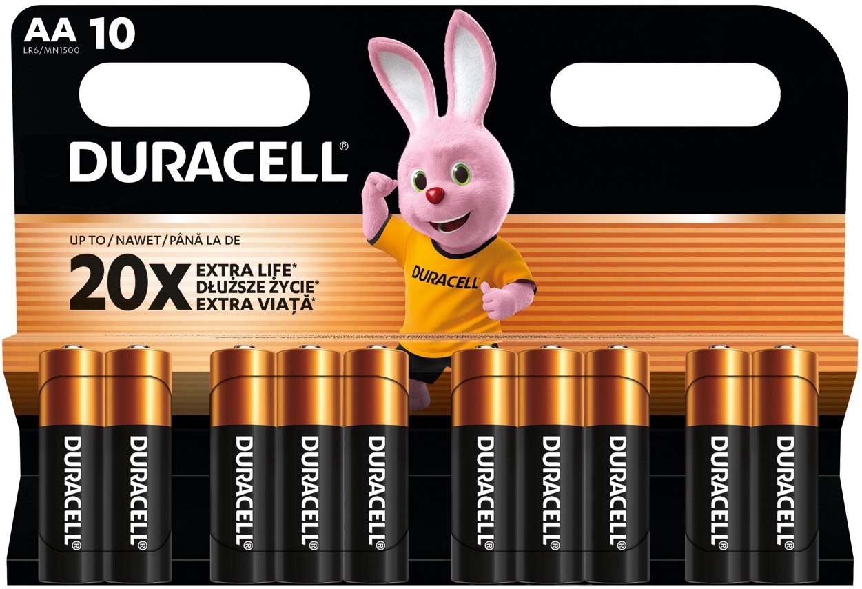 Батарейка Duracell Basic AA 1.5V LR6 10 шт. (5000394152496)