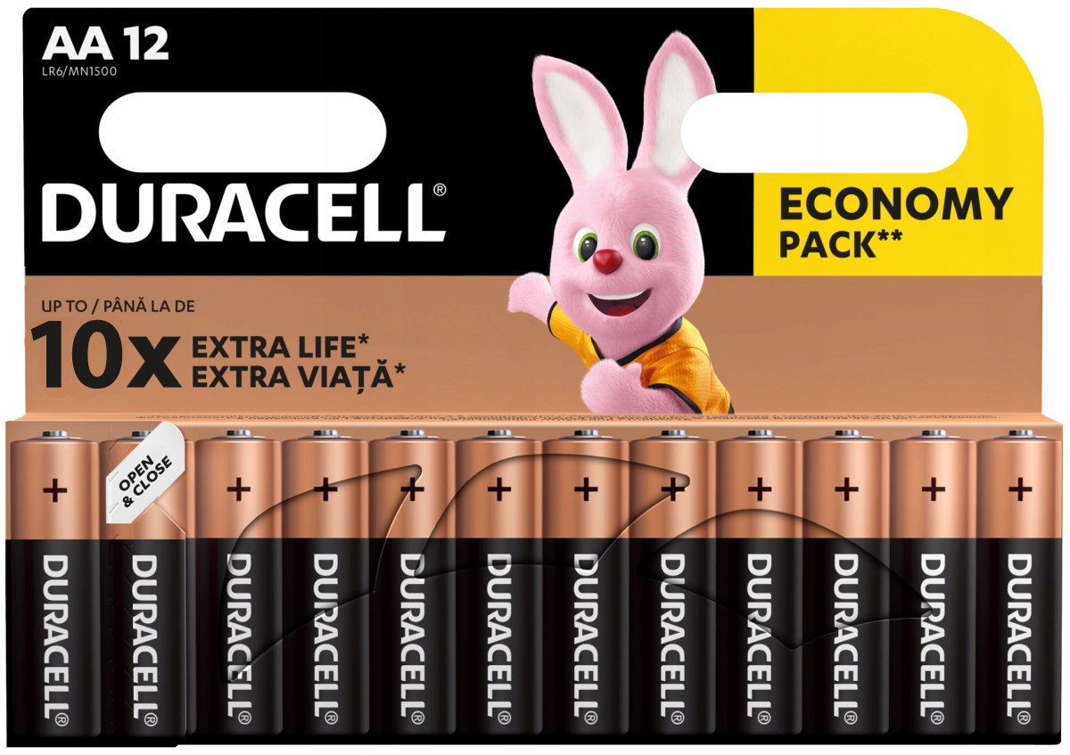 Батарейка Duracell AA (LR06) MN1500 12 шт. (5000394006546) в интернет-магазине, главное фото