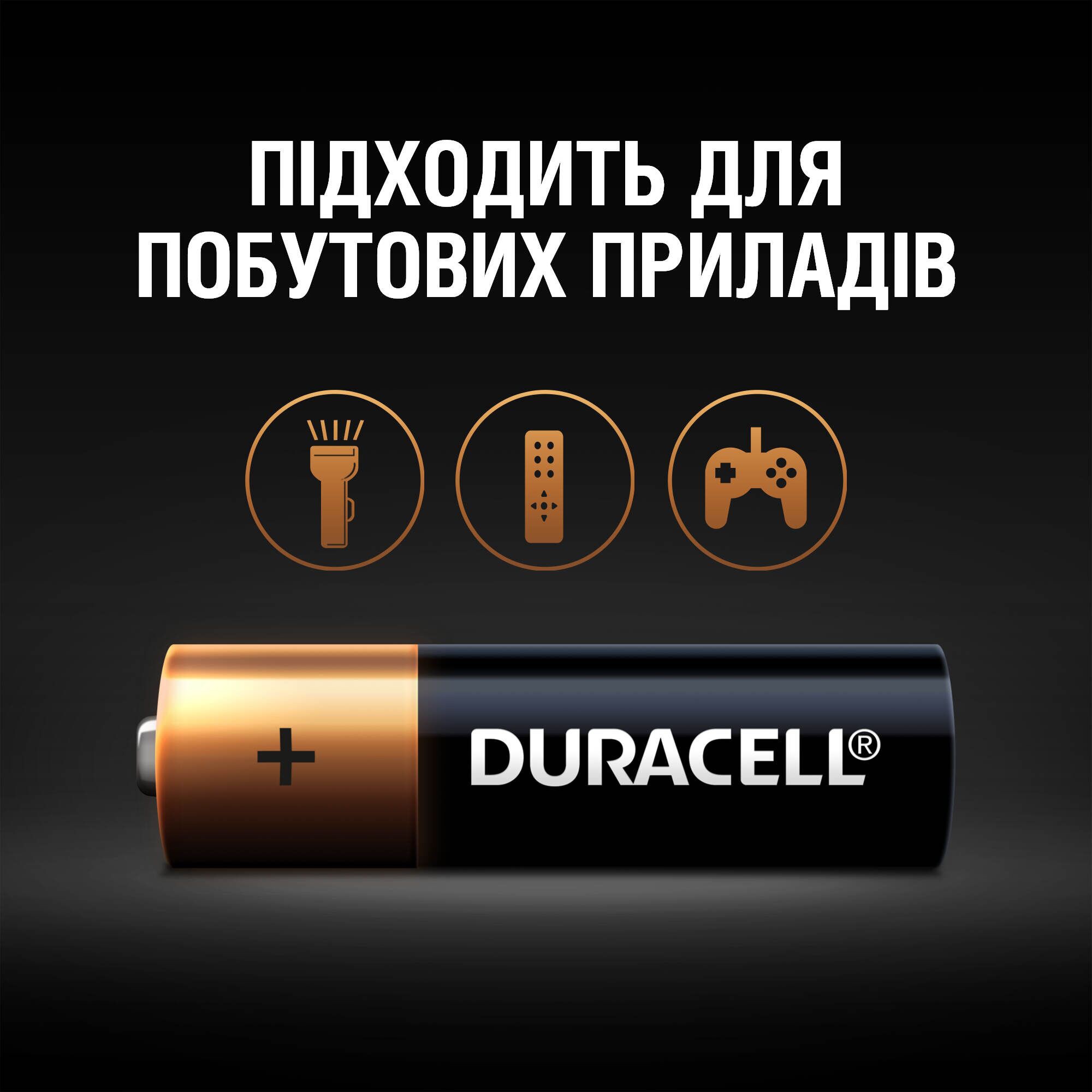 в продажу Батарейка Duracell Basic AAA 1.5V LR03 10 шт. (5000394152557) - фото 3