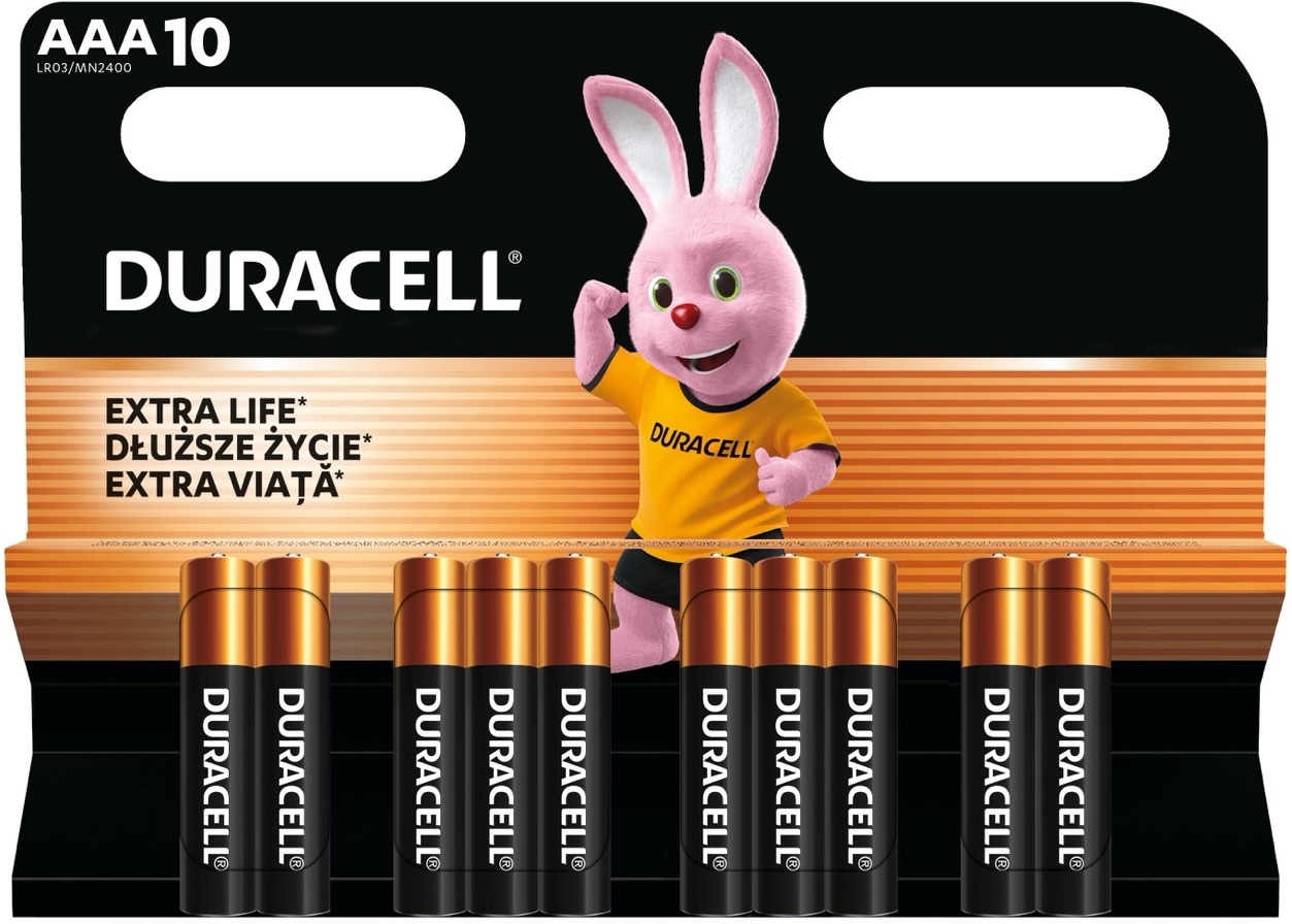 Батарейка Duracell Basic AAA 1.5V LR03 10 шт. (5000394152557)
