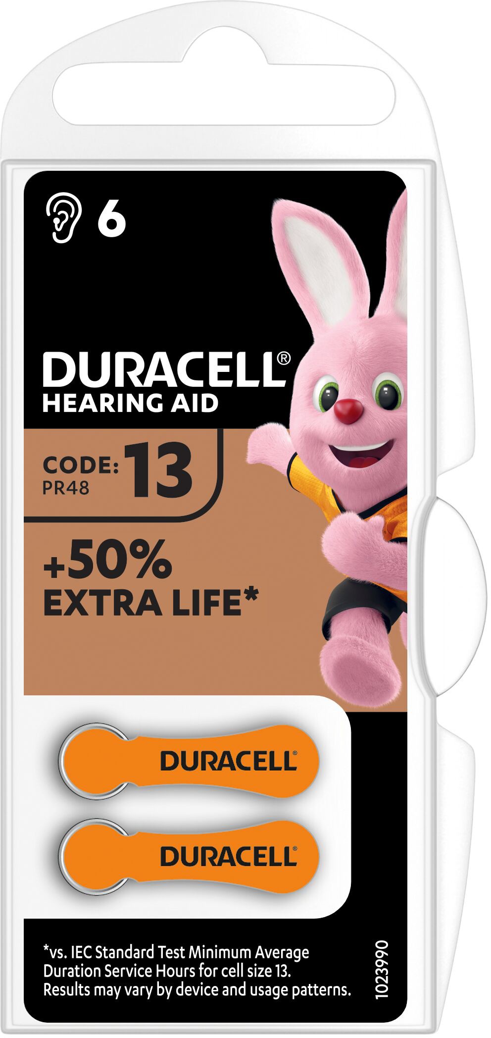 Батарейка Duracell Hearing Aid 13 6 шт. (5002989) цена 0 грн - фотография 2