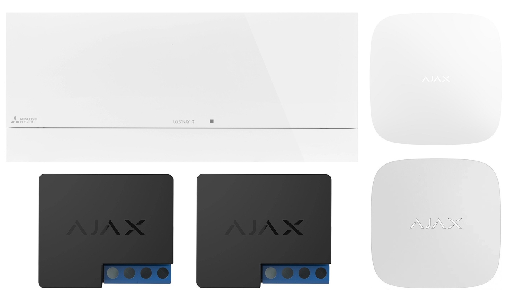 Mitsubishi Electric Lossnay VL-100EU5-ER SMART by Ajax (Hub 2 White)