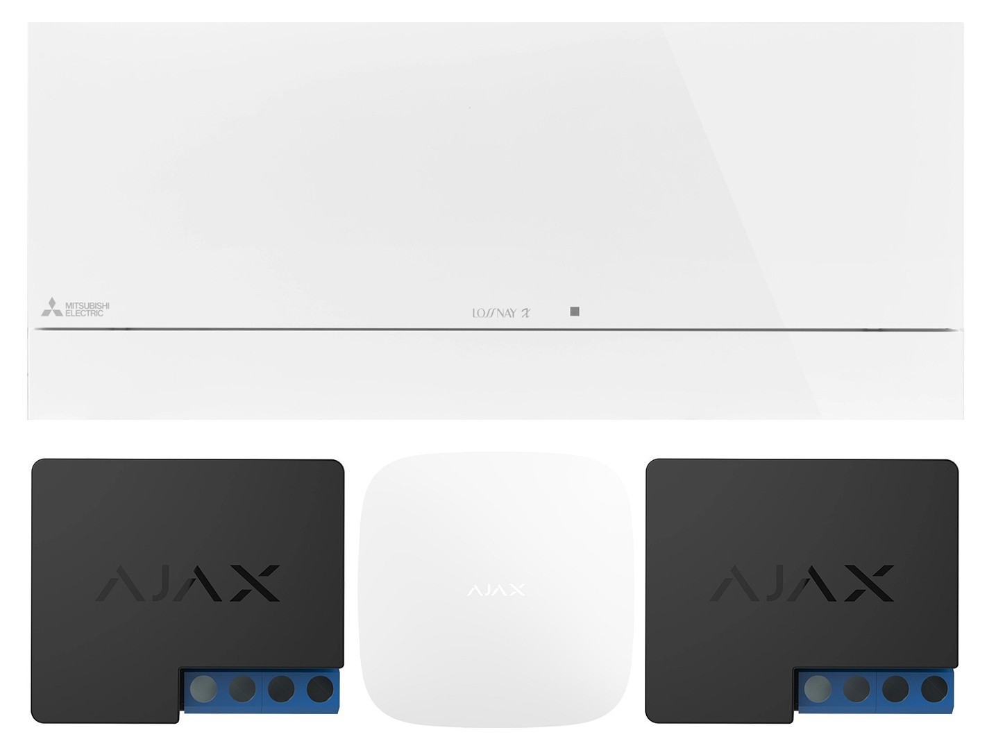 Mitsubishi Electric Lossnay VL-100EU5-ER Control by Ajax (Ajax Hub 2 White)