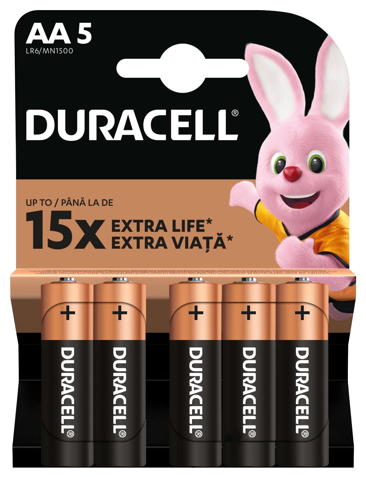 Батарейка Duracell Basic AA 5 шт (5000394160651) в інтернет-магазині, головне фото