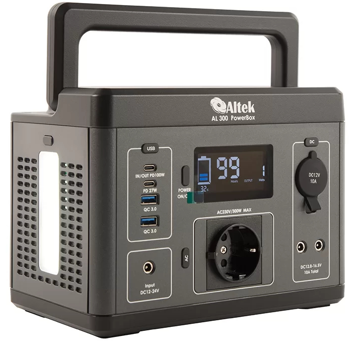 Характеристики портативна зарядна станція Altek AL 300 PowerBox