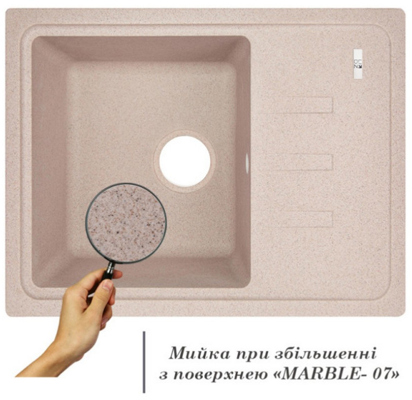 Кухонна мийка Lidz 620x435/200 MAR-07 (LIDZMAR07620435200) ціна 4274 грн - фотографія 2