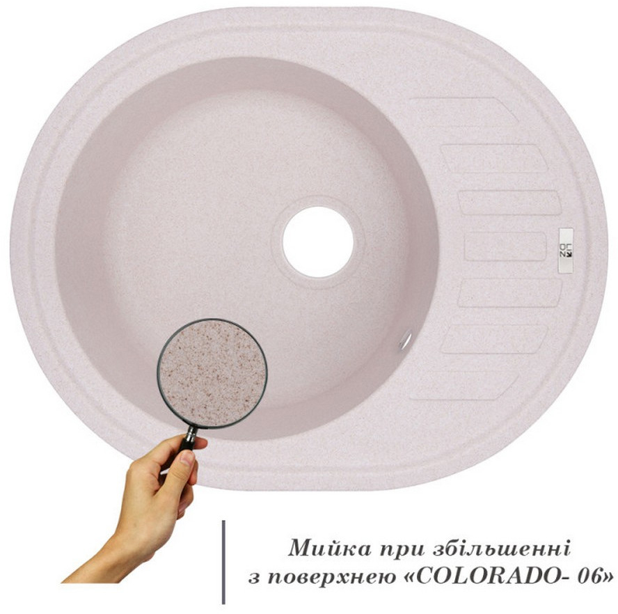 Кухонна мийка Lidz 620x500/200 COL-06 (LIDZCOL06620500200) ціна 3770 грн - фотографія 2