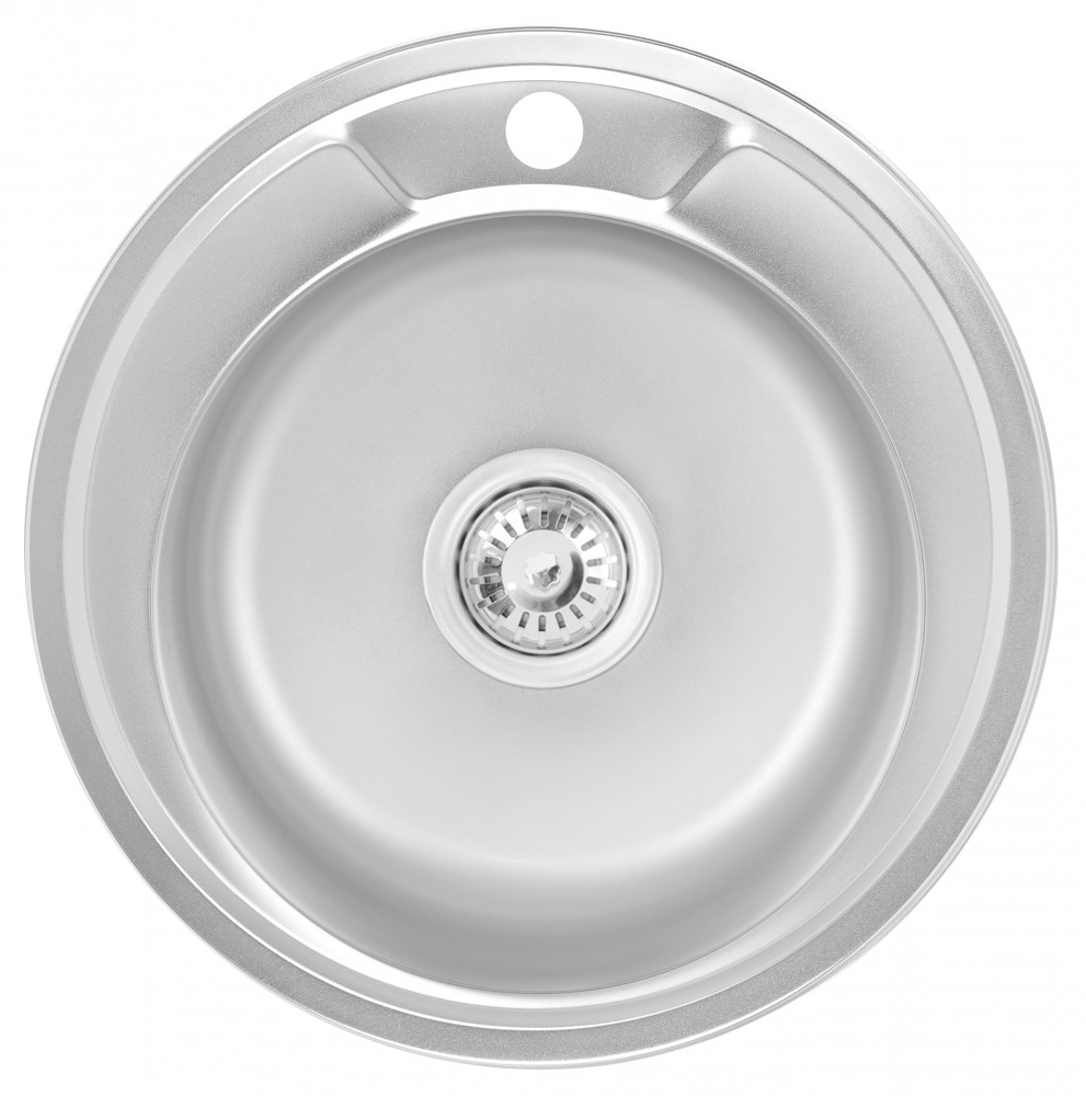 Ціна кухонна мийка Lidz 490-A 0,6 мм Satin (LIDZ490A06SAT160) в Львові