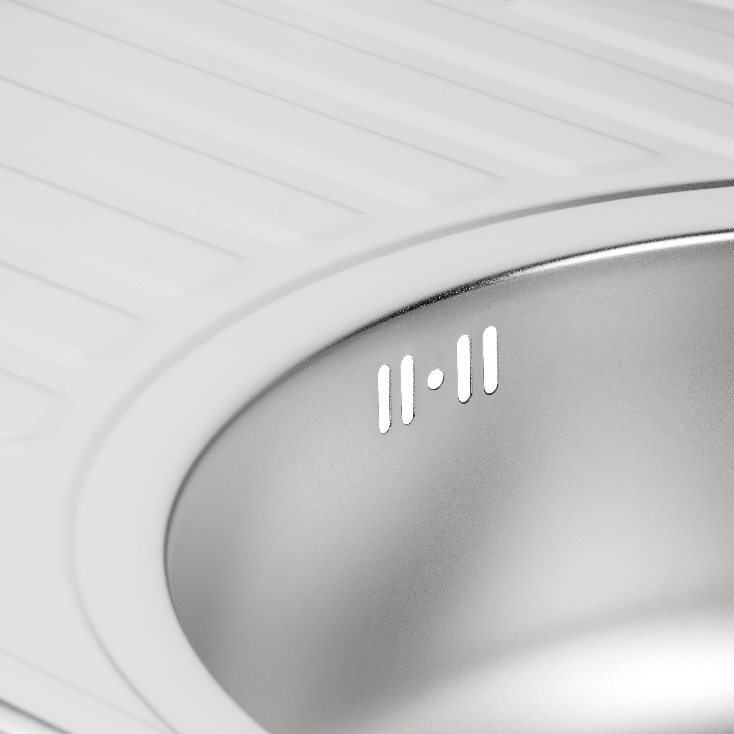Кухонна мийка Lidz 7750 0,8 мм Satin (LIDZ7750SAT) відгуки - зображення 5