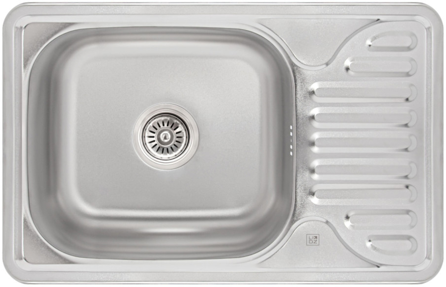 Кухонна мийка Lidz 6642 0,8 мм Satin (LIDZ664208SAT) в інтернет-магазині, головне фото